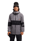 The Quiksilver Mens High In The Hood 10K Technical Jacket in Checker Java