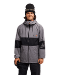 The Quiksilver Mens High In The Hood 10K Technical Jacket in Checker Java