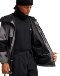 The Quiksilver Mens High In The Hood 10K Technical Jacket in Checker Java