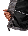 The Quiksilver Mens High In The Hood 10K Technical Jacket in Checker Java
