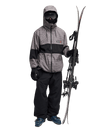 The Quiksilver Mens High In The Hood 10K Technical Jacket in Checker Java
