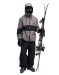 The Quiksilver Mens High In The Hood 10K Technical Jacket in Checker Java