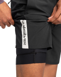 The Quiksilver Mens Omni Training Shorts in Black
