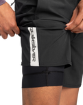 The Quiksilver Mens Omni Training Shorts in Black