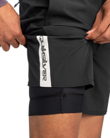 The Quiksilver Mens Omni Training Shorts in Black