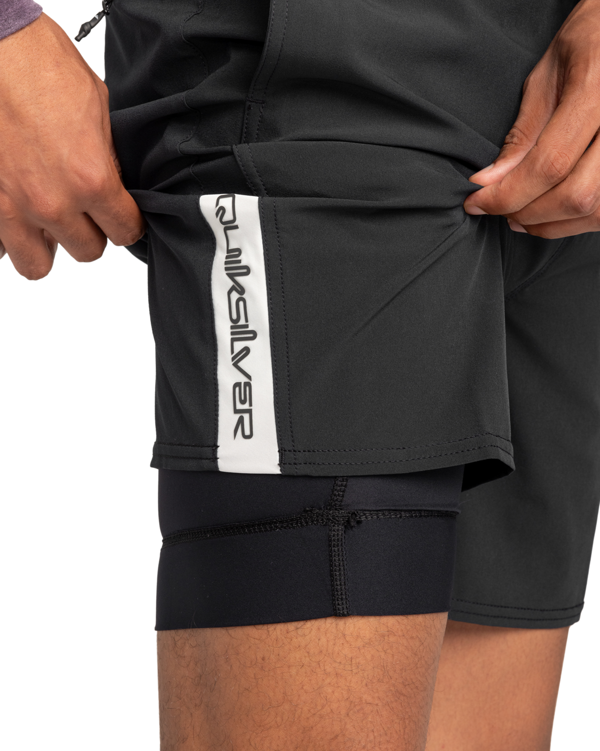 The Quiksilver Mens Omni Training Shorts in Black