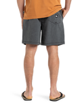 The Quiksilver Mens Taxer Walkshorts in Black
