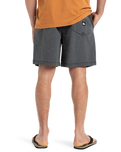 The Quiksilver Mens Taxer Walkshorts in Black