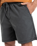 The Quiksilver Mens Taxer Walkshorts in Black