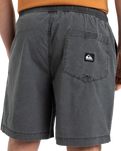 The Quiksilver Mens Taxer Walkshorts in Black