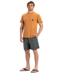 The Quiksilver Mens Taxer Walkshorts in Black