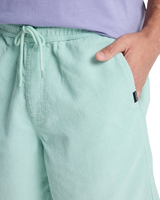 The Quiksilver Mens Taxer Cord Walkshorts in Blue Haze
