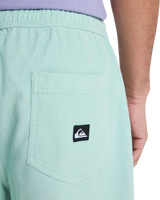The Quiksilver Mens Taxer Cord Walkshorts in Blue Haze