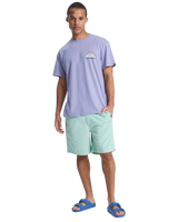 The Quiksilver Mens Taxer Cord Walkshorts in Blue Haze
