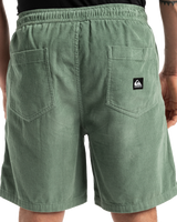 The Quiksilver Mens Taxer Cord Walkshorts in Chinois Green