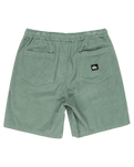 The Quiksilver Mens Taxer Cord Walkshorts in Chinois Green