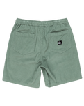 The Quiksilver Mens Taxer Cord Walkshorts in Chinois Green
