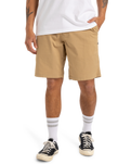 The Quiksilver Mens MW Chino Straight Walkshorts in Khaki