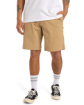 The Quiksilver Mens MW Chino Straight Walkshorts in Khaki