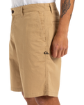 The Quiksilver Mens MW Chino Straight Walkshorts in Khaki