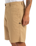 The Quiksilver Mens MW Chino Straight Walkshorts in Khaki