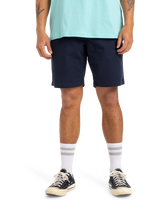 The Quiksilver Mens MW Chino Straight Walkshorts in Dark Navy