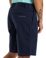The Quiksilver Mens MW Chino Straight Walkshorts in Dark Navy