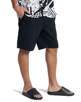 The Quiksilver Mens Chino Straight Walkshorts in Black