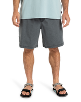 The Quiksilver Mens Taxer Global Heat Walkshorts in Dark Shadow