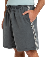 The Quiksilver Mens Taxer Global Heat Walkshorts in Dark Shadow