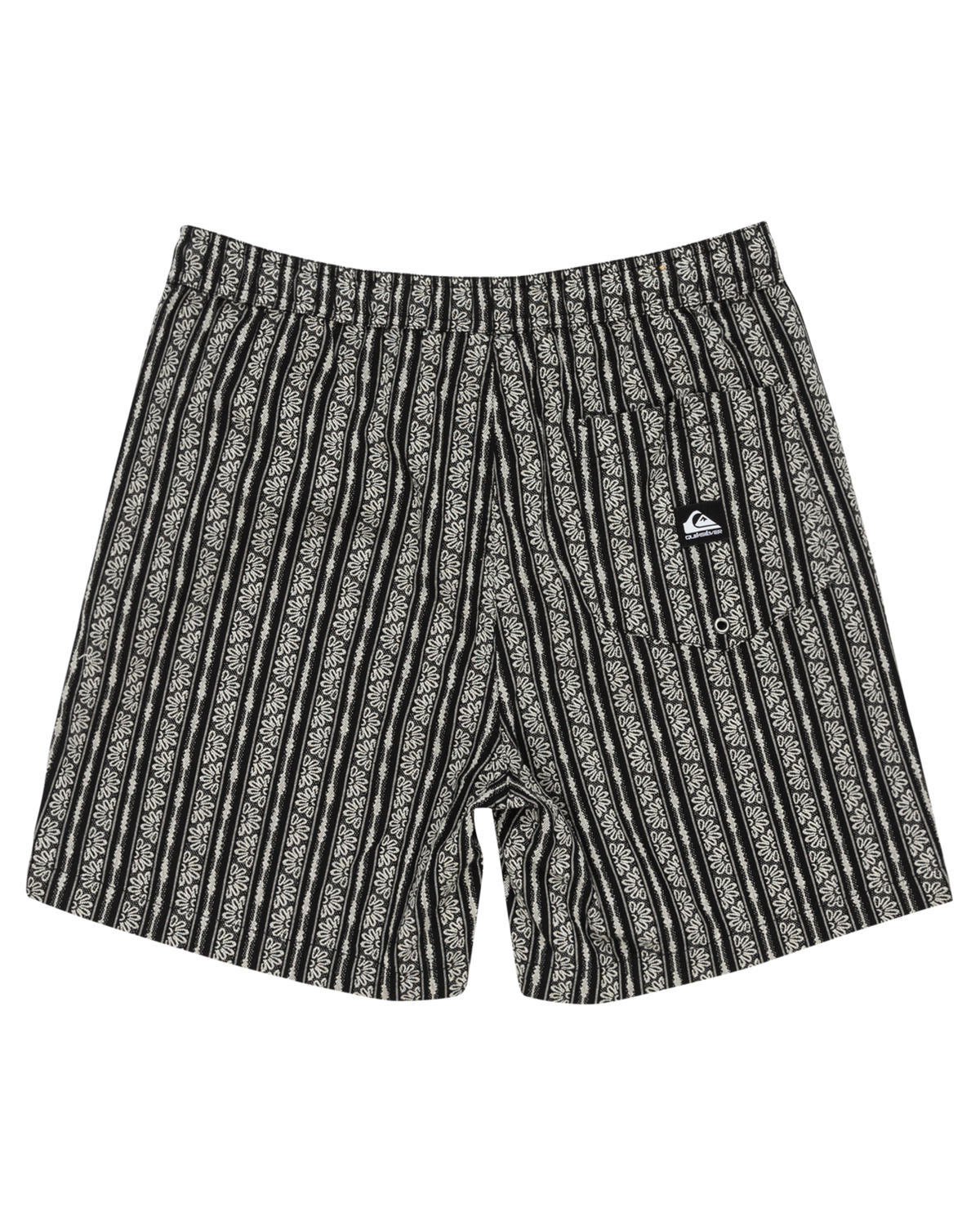 The Quiksilver Mens Taxer Jacquard Street Way Shorts in Black Street Way