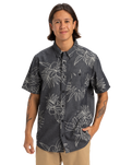 The Quiksilver Mens Gawanhill Shirt in Black