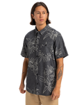 The Quiksilver Mens Gawanhill Shirt in Black