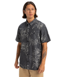 The Quiksilver Mens Gawanhill Shirt in Black