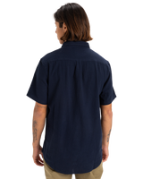 The Quiksilver Mens Time Box Shirt in Dark Navy