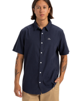 The Quiksilver Mens MW Premium Stretch Shirt in Dark Navy