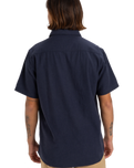 The Quiksilver Mens MW Premium Stretch Shirt in Dark Navy