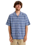 The Quiksilver Mens Room Rock Shirt in Vintage Indigo