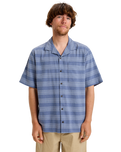 The Quiksilver Mens Room Rock Shirt in Vintage Indigo
