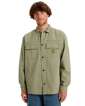 The Quiksilver Mens Skyfall Overshirt in Aloe
