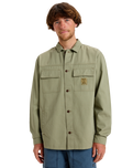 The Quiksilver Mens Skyfall Overshirt in Aloe