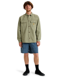 The Quiksilver Mens Skyfall Overshirt in Aloe