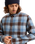 The Quiksilver Mens Motherfly Plaid Shirt in China Blue Motherfly Check