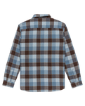 The Quiksilver Mens Motherfly Plaid Shirt in China Blue Motherfly Check