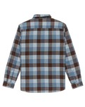The Quiksilver Mens Motherfly Plaid Shirt in China Blue Motherfly Check