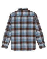 The Quiksilver Mens Motherfly Plaid Shirt in China Blue Motherfly Check