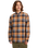 The Quiksilver Mens Motherfly Plaid Shirt in Almond Motherfly Check