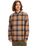 The Quiksilver Mens Motherfly Plaid Shirt in Almond Motherfly Check