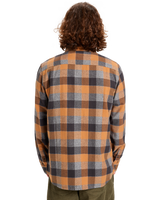 The Quiksilver Mens Motherfly Plaid Shirt in Almond Motherfly Check