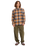 The Quiksilver Mens Motherfly Plaid Shirt in Almond Motherfly Check